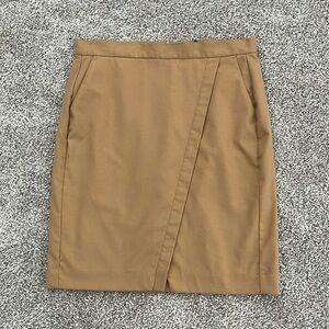 Banana Republic Factory Petite Khaki Pencil Skirt - Size 4P